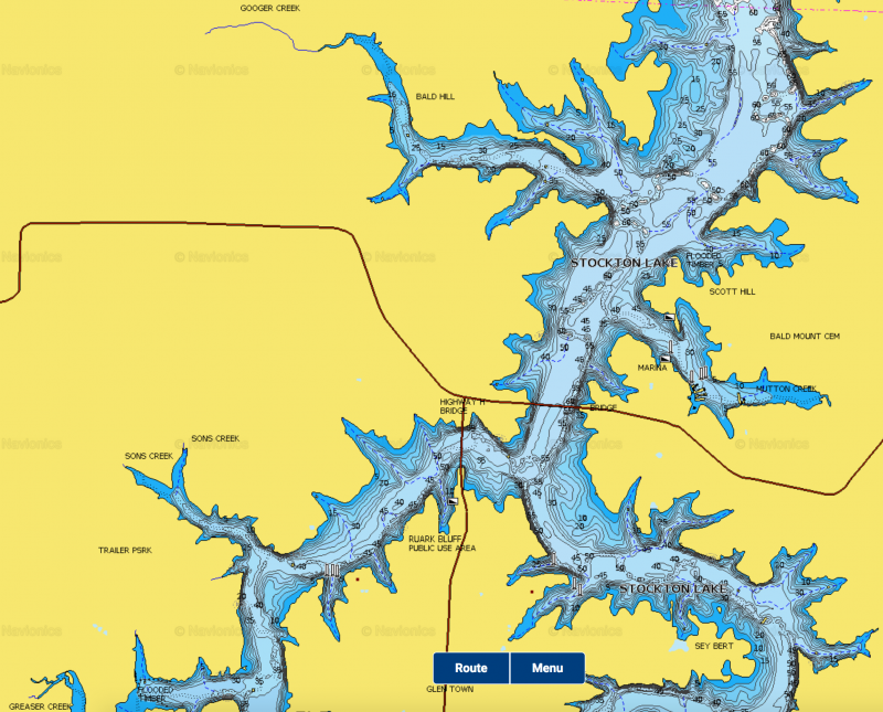 Stockton Lake Fishing Map Map Help - Stockton Lake - Ozarkanglers.com Forum