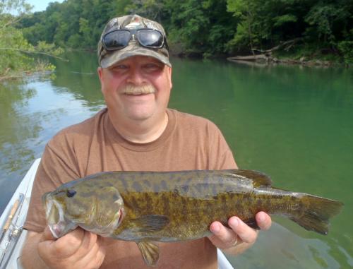 Smallmouth bass (1) 18.4 in - Current River - 05Aug16.JPG