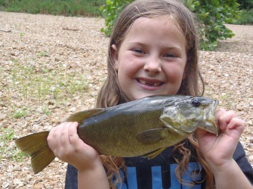 Olivia 14 inch Maries smallmouth 19Jun12.JPG