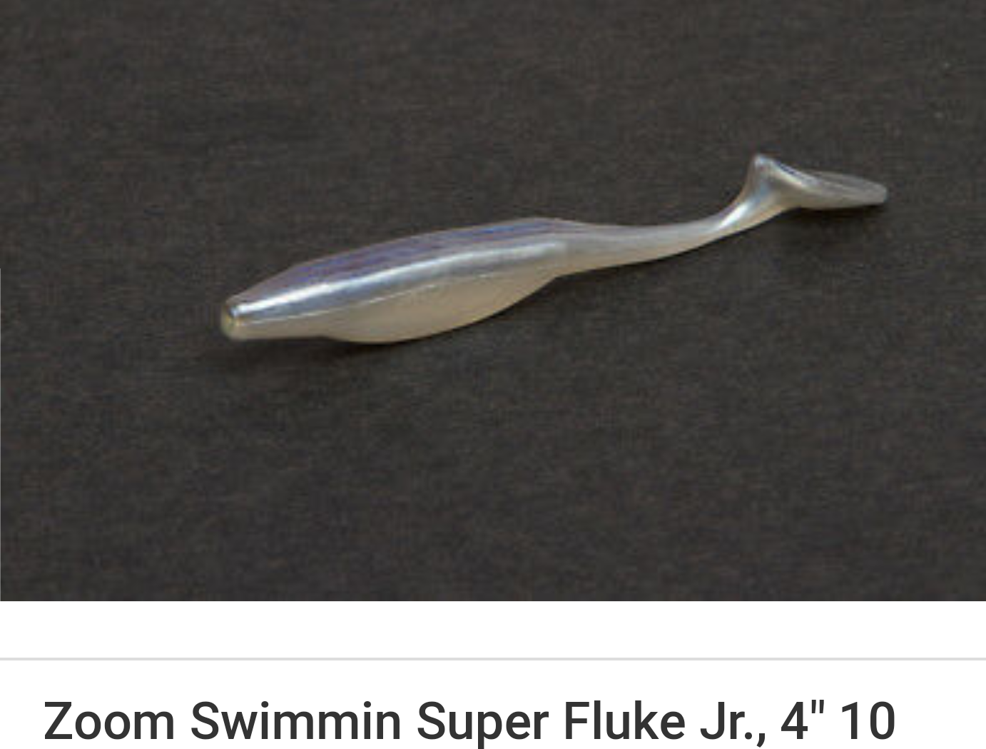 Zoom Swimming Super Fluke Junior Lure ~