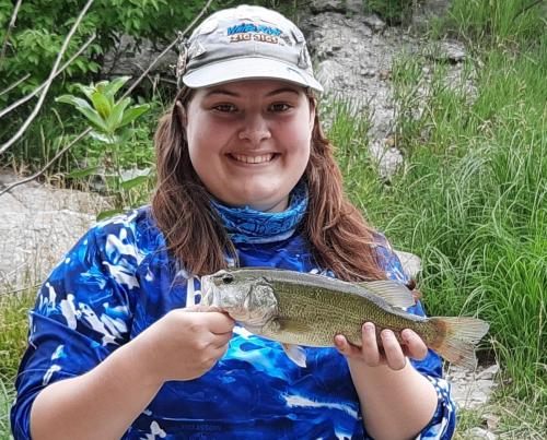 Livie 1st fluke bass - Mill Creek - 05Jul20.jpg