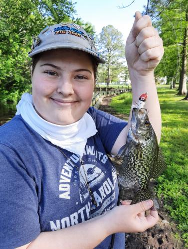 Live black crappie on french fry - 21May20.jpg