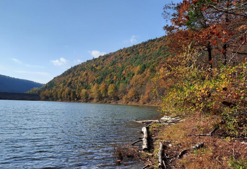 Little Pine Lake - dam view - 20Oct20.jpg